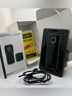 MUBVIEW Smart Video Doorbell in Gloss Black